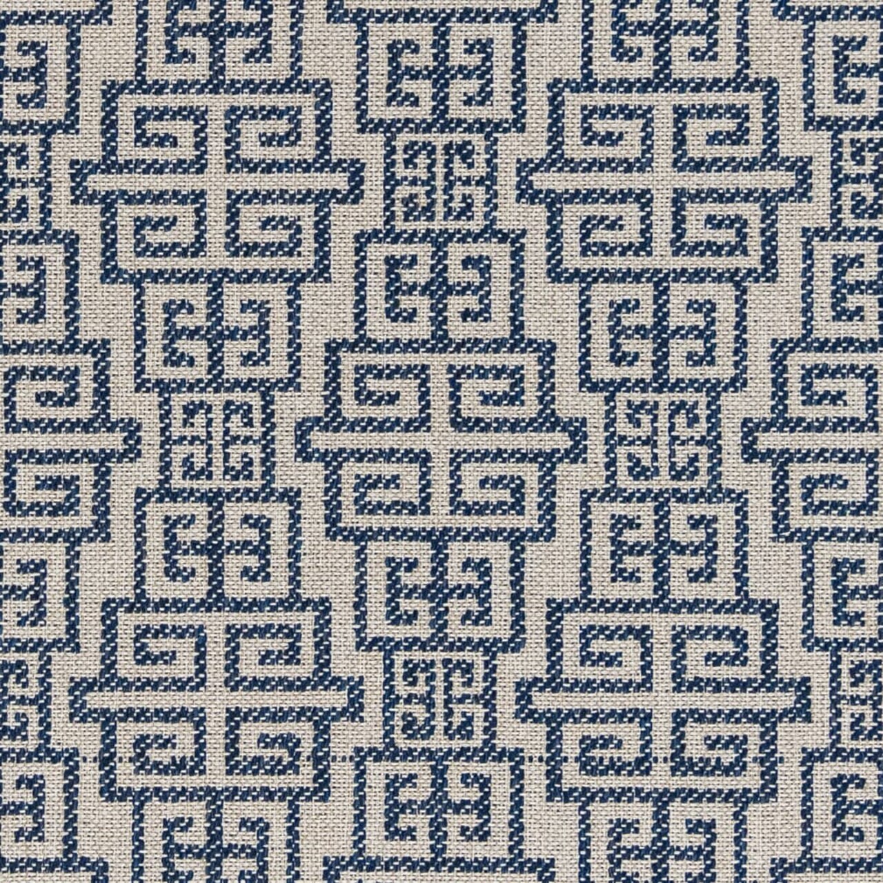 Upholstery Fabric - Blue Abstract & Geometric,Greek Key Upholstery Fabric 54 Inches"